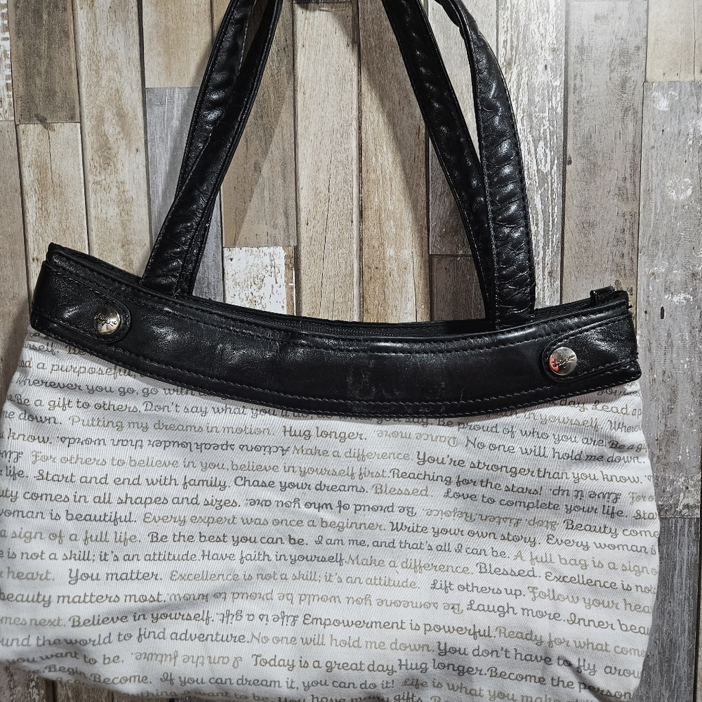 Black and White Inspirational Women's Bag Thirty one